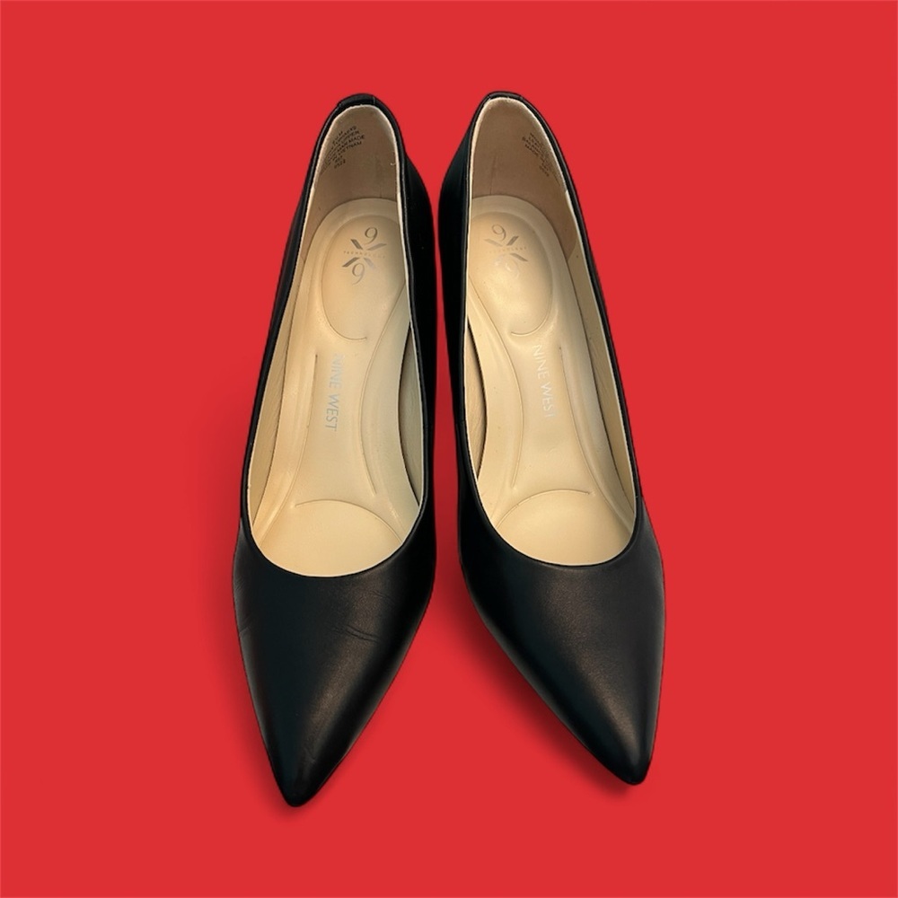 Nine West Black Pointed-Toe Heels